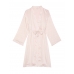 Халат Victoria's Secret Satin Midi Robe, Рожева смужка