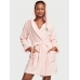 Халат Victoria’s Secret Terry Hooded Short Robe, Рожевий