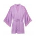 Халат з мереживними вставками Victoria's Secret Lace Inset Jacquard Robe, Бузковий