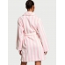 Халат Victoria’s Secret Plush Short Cozy Robe, Pretty Blossom Stripes