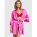 Халат Victoria's Secret Satin Hearts Robe, Яскраво-рожевий