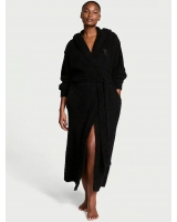 Халат Victoria’s Secret Chenille Hooded Long Robe, Чорний
