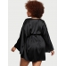 Халат-Кімоно Victoria's Secret Satin Short Robe, Чорний