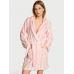 Халат Victoria’s Secret Plush Short Cozy Robe, Рожева смужка