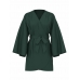 Халат-Кімоно Victoria's Secret Satin Short Robe, Темно-зелений
