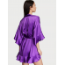 Халат-кімоно Victoria's Secret Flounce Satin Kimono, Фіолетовий