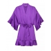 Халат-кімоно Victoria's Secret Flounce Satin Kimono, Фіолетовий