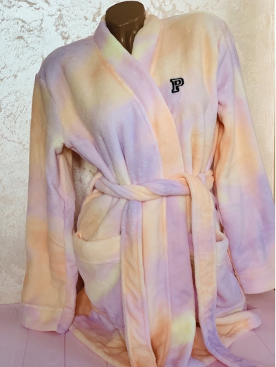 Халат Вікторія Сикрет PINK Plush Short Cozy Robe