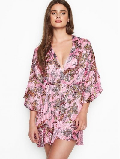 Халат-кімоно Victoria's Secret Flounce Satin Kimono