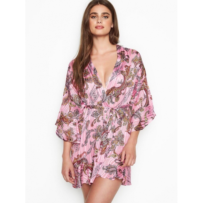 Халат-кімоно Victoria's Secret Flounce Satin Kimono