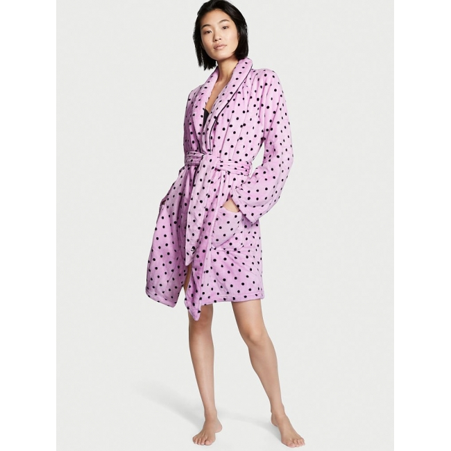 Халат Victoria's Secret Plush Short Cozy Robe, Purple