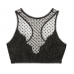 Бралет Victoria's Secret Floral Lace & Dot Mesh High-neck Bralette
