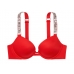 Бюстгалтер Victoria's Secret Very Sexy Shine Strap Push-Up Bra, червоний