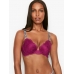 Бюстгалтер Victoria's Secret Very Sexy Shine Strap Push-Up Bra у кольорі фуксія з мереживом та стразами