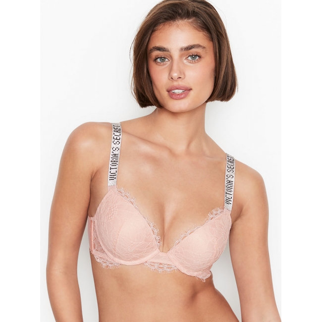 Бюстгалтер зі стразами Victoria's Secret Very Sexy Shine Strap Push-Up Bra