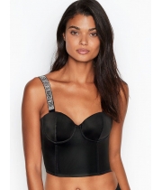 Victoria's Secret Very Sexy Logo Strap Balconette, чорний