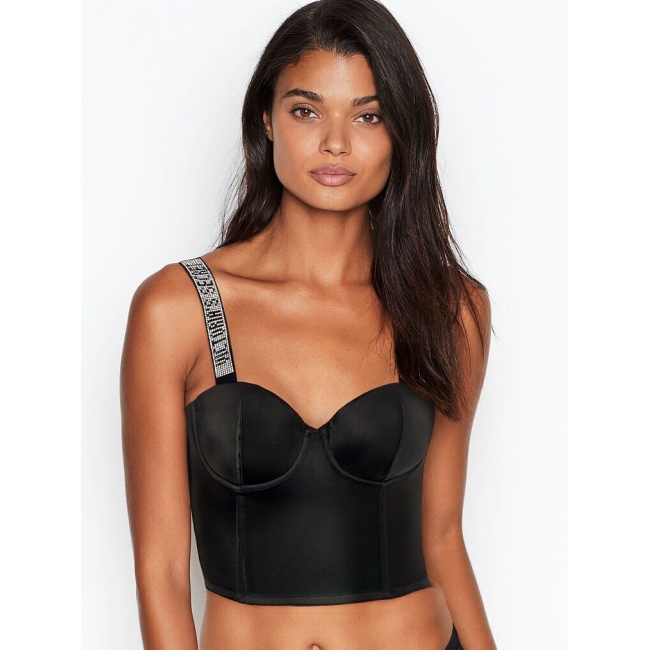 Victoria's Secret Very Sexy Logo Strap Balconette, чорний