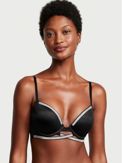 Бюстгалтер Victoria's Secret Very Sexy Shine Cradle Push-Up Bra, чорний 