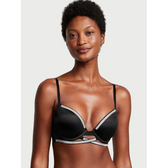 Бюстгалтер Victoria's Secret Very Sexy Shine Cradle Push-Up Bra, чорний 