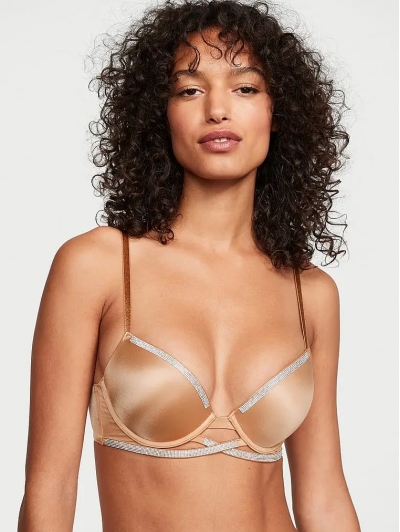 Бюстгалтер Victoria's Secret Very Sexy Shine Cradle Push-Up Bra, Praline