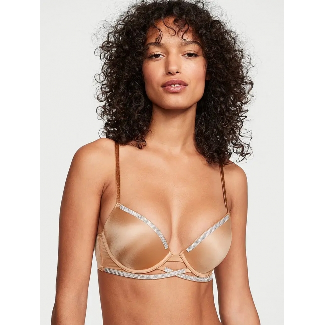 Бюстгалтер Victoria's Secret Very Sexy Shine Cradle Push-Up Bra, Praline
