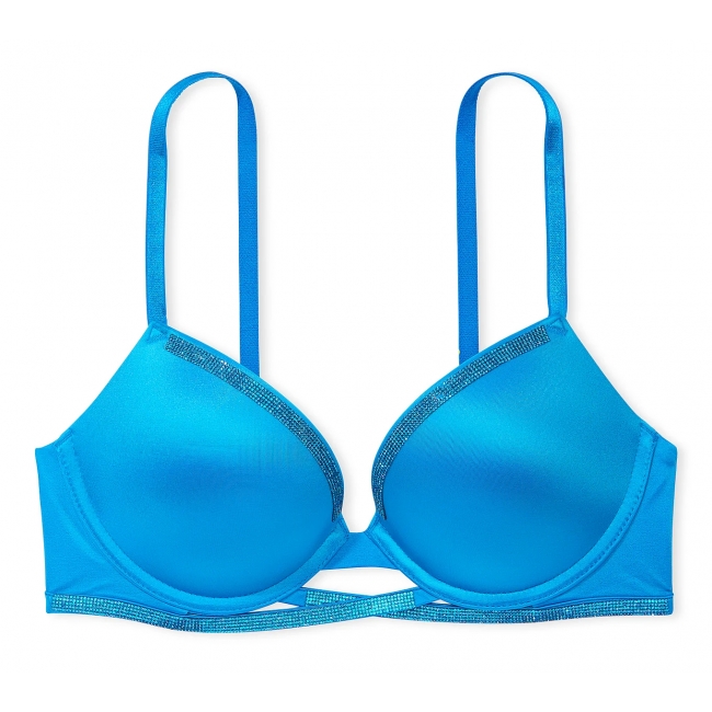 Бюстгалтер Victoria's Secret Very Sexy Shine Cradle Push-Up Bra, Голубий