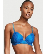 Бюстгалтер Victoria's Secret Very Sexy Shine Strap Lace Push-Up Bra, Синій
