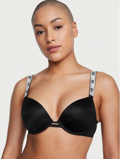 Бюстгалтер Victoria's Secret Very Sexy Shine Strap Smooth Push-Up Bra, Чорний