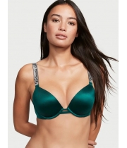 Бюстгалтер Victoria's Secret Very Sexy Shine Strap Smooth Push-Up Bra, Deepest Green