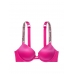 Бюстгалтер Victoria's Secret Very Sexy Shine Strap Smooth Push-Up Bra, Яскраво-рожевий