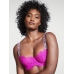 Бюстгалтер Victoria's Secret Wicked Shine Strap Unlined Lace Balconette Bra, Яскраво-рожевий