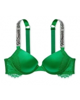 Бюстгалтер Victoria's Secret Very Sexy Shine Strap Smooth Push-Up Bra, Яскраво-зелений