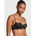 Бюстгалтер Victoria's Secret Wicked Twinkle Strap Unlined Lace Balconette Bra, Чорний 
