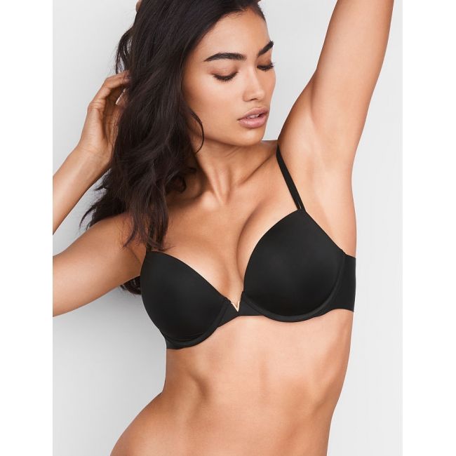 Бюстгалтер Victoria's Secret Side Smoothing Push-Up Plunge Bra, Чорний