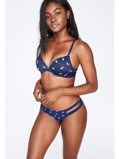 Комплект Victoria's Secret PINK Wear Everywhere Push-Up Bra & Thong
