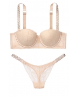 Мереживний комплект зі стразами Vistoria's Sесrеt Very Sexy Balconette Bra & Panty