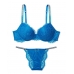 Комплект зі стразами Viсtоriа's Sесrеt Shine Strap Lace Push-up Bra & Brazilian Panty, Enamel Blue
