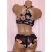 Комплект Victoria's Secret PINK DATE STRAPPY PUSH-UP & ALLOVER LACE THONG