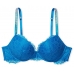 Комплект зі стразами Viсtоriа's Sесrеt Shine Strap Lace Push-up Bra & Brazilian Panty, Enamel Blue