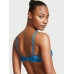 Комплект зі стразами Viсtоriа's Sесrеt Shine Strap Lace Push-up Bra & Brazilian Panty, Enamel Blue