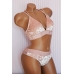 Оксамитовий комплект Victoria's Secret PINK VELVET TRIANGLE BRALETTE & Tong