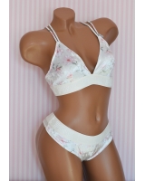 Оксамитовий комплект Victoria's Secret PINK VELVET TRIANGLE BRALETTE & Tong