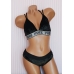 Оксамитовий комплект Victoria's Secret PINK VELVET TRIANGLE BRALETTE & Tong