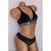 Оксамитовий комплект Victoria's Secret PINK VELVET TRIANGLE BRALETTE & Tong