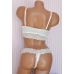 Комплект Victoria's Secret PINK Wear Everywhere Super Push Bra & ALLOVER LACE THONG