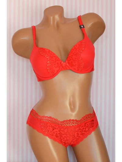 Комплект Victoria's Secret Very Sexy Perfect Shape Full Coverage Bra & Lace-front Bikini Panty