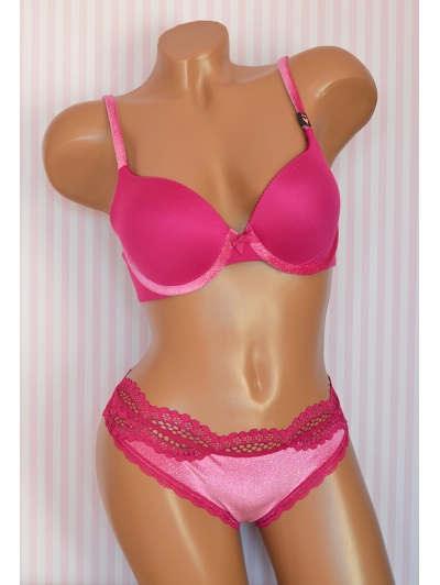 Комплект Victoria's Secret Very Sexy Perfect Shape Full Coverage Bra & Lace-back Thong Panty