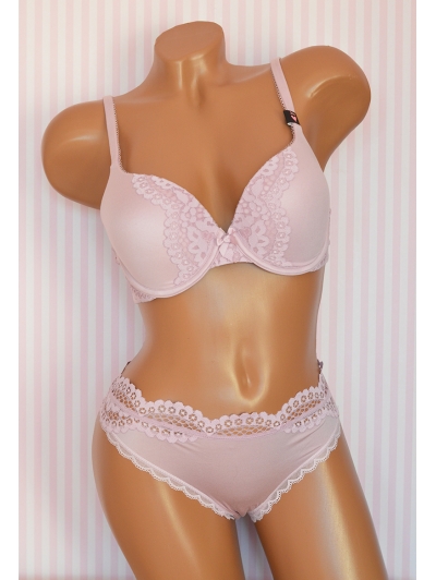 Комплект Victoria's Secret Very Sexy Perfect Shape Full Coverage Bra & Lace-back Thong Panty