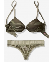 Комплект ВІКТОРІЯ СИКРЕТ PINK Wear Everywhere Push-Up Bra & Thong