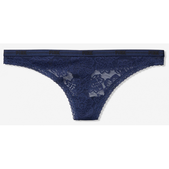 ТРУСИКИ VICTORIA'S SECRET PINK Lace Logo Thong